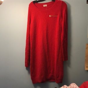 Rabbit/wool sweater dress